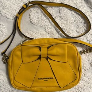 Karl Lagerfeld Mustard Yellow Crossbody Bag